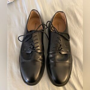 Merona Black Oxford Shoes Polished Leather Classic Design